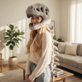 Yumcute 3D sculpted snout adds depth for photo-worthy dinosaur role-play.