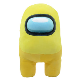 YuMe Among Us plush yellow visor, soft gaming buddy for cozy tasks