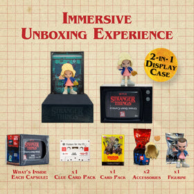 YuMe Stranger Things display stand features a figure from Upside Down capsule