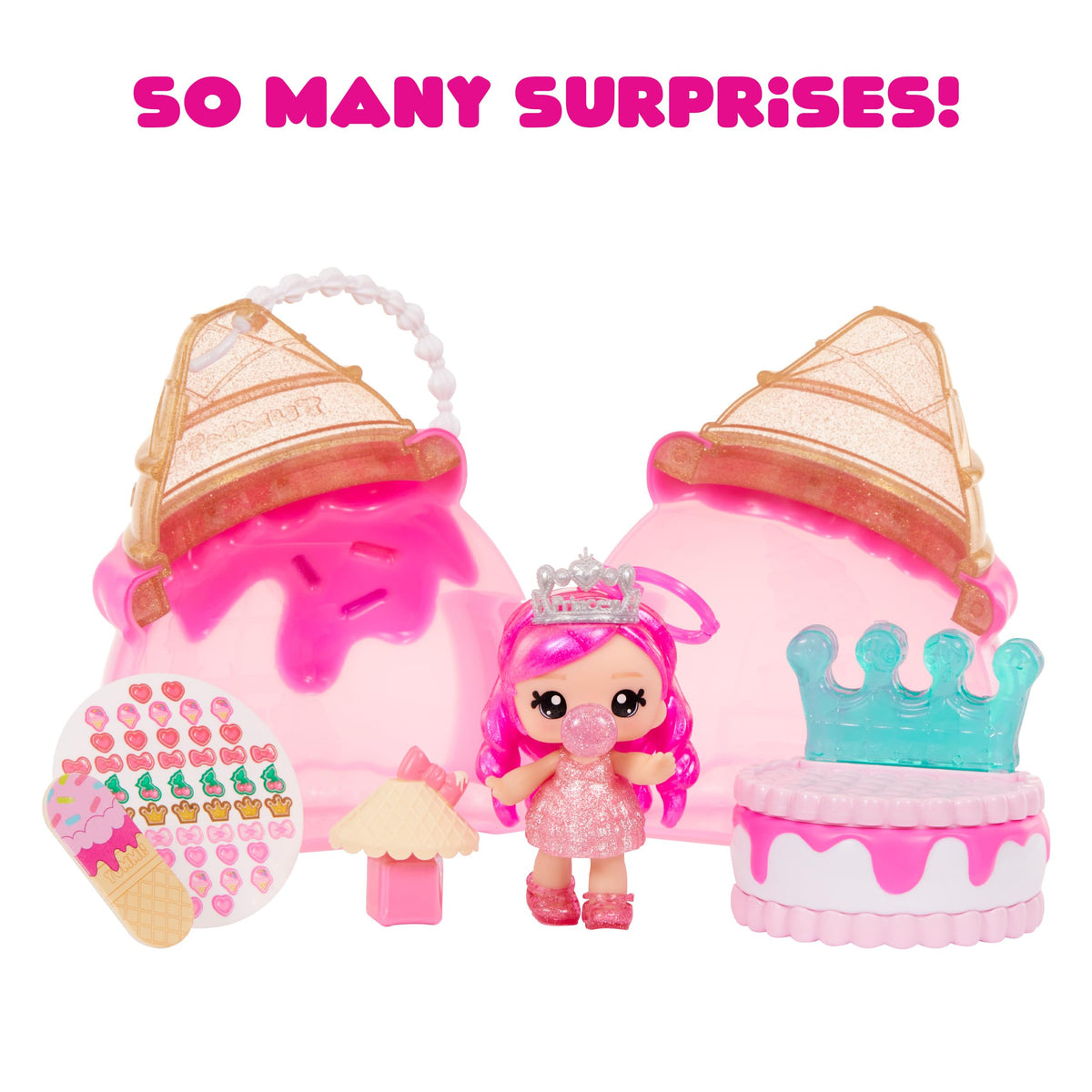 Real nail polish and stickers from Yummiland Beauty Bag Playset