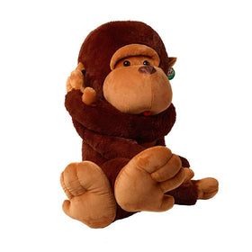YunNasi giant monkey plush on sofa invites cuddling and decorative flair.