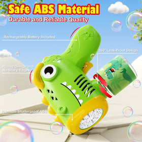 Yunaking bubble gun 360-degree leak-proof design reduces spills.