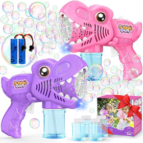 Yunaking Bubble Gun Dino LED for magical night play and continuous bubbles