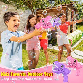Yunaking Bubble Gun Leak-Proof Design minimizes spills during active play