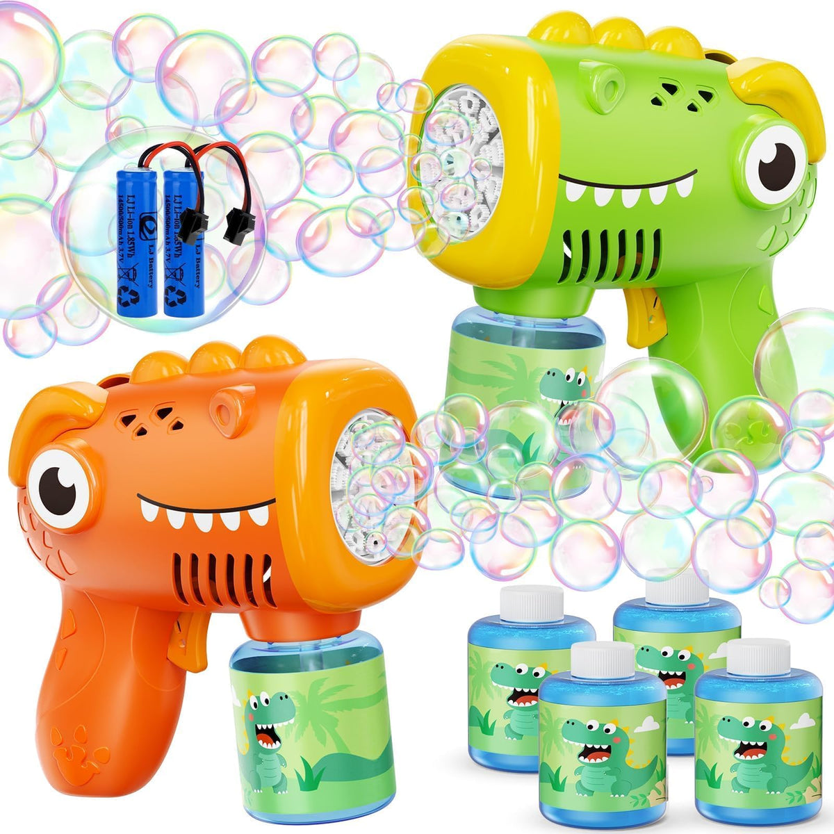 Yunaking bubble gun with LED lights for magical night play.