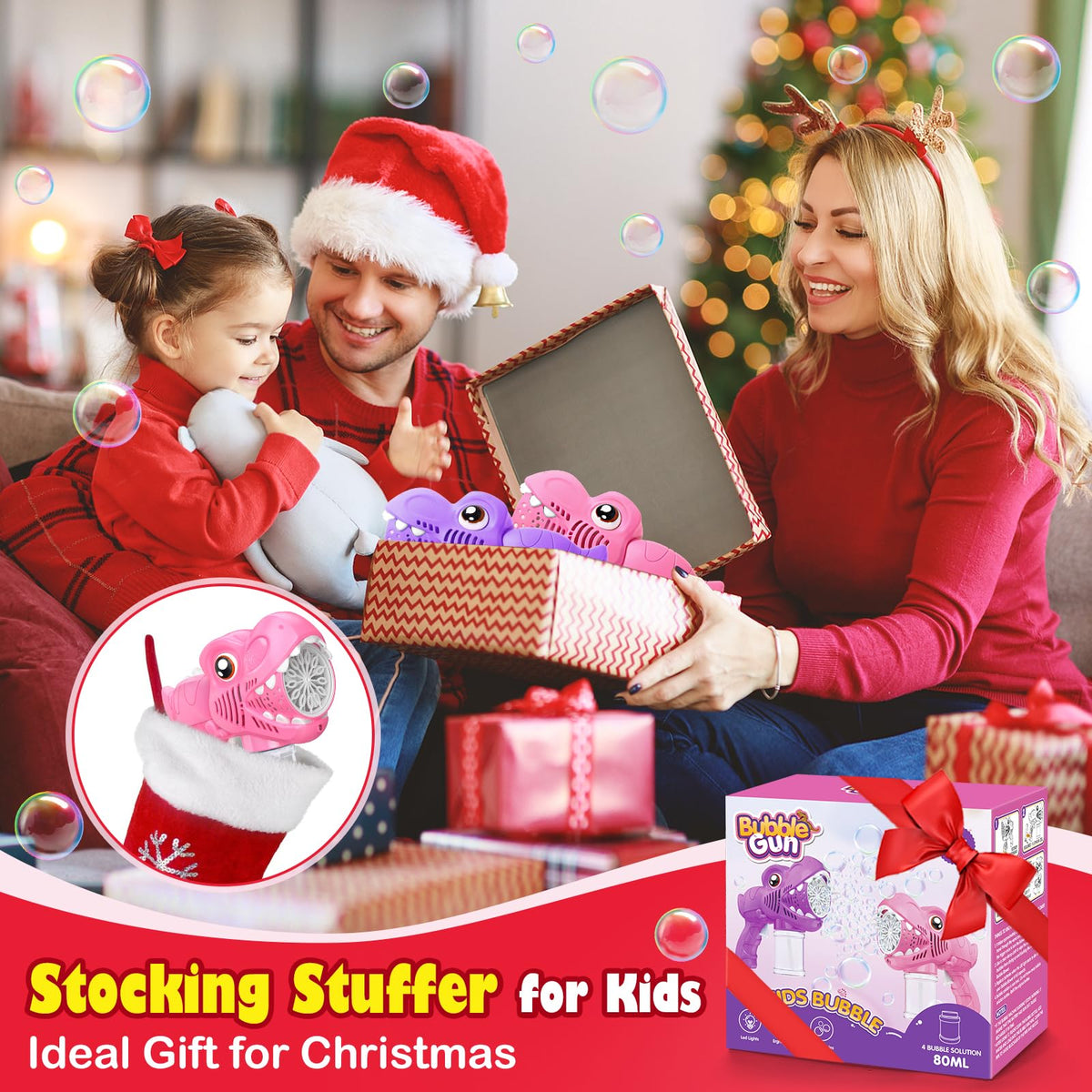 Yunaking Bubble Gun Outdoor Fun ideal for parks, backyards and parties