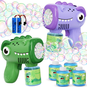 Yunaking bubble machine gun pack for kids with endless outdoor bubbles