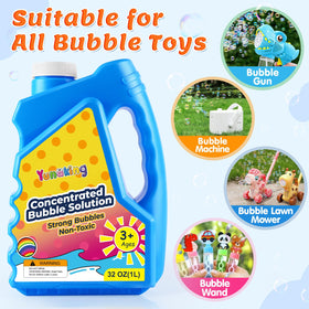 Yunaking Bubbles CPC-certified label indicating child-safe, skin-friendly formula.