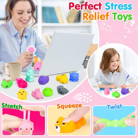 Yunaking fruit-themed mochi squishies promote color recognition during learning activities