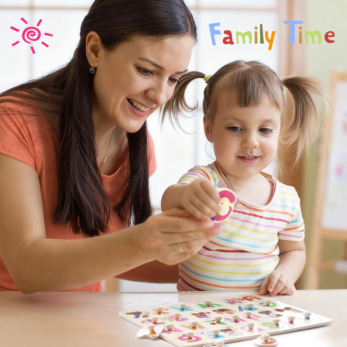 YUNCHY puzzle box image shows neat storage for home or classroom.