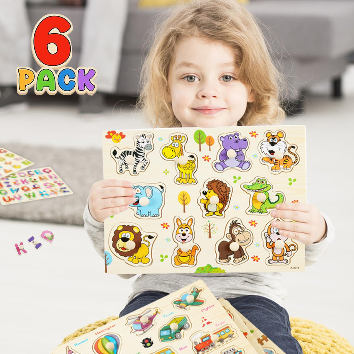 YUNCHY fruit peg puzzle introduces healthy foods through engaging play.