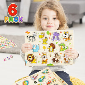 YUNCHY fruit peg puzzle introduces healthy foods through engaging play.