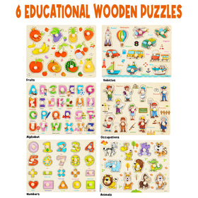 YUNCHY number peg puzzle supports early numeracy and precise hand movements.