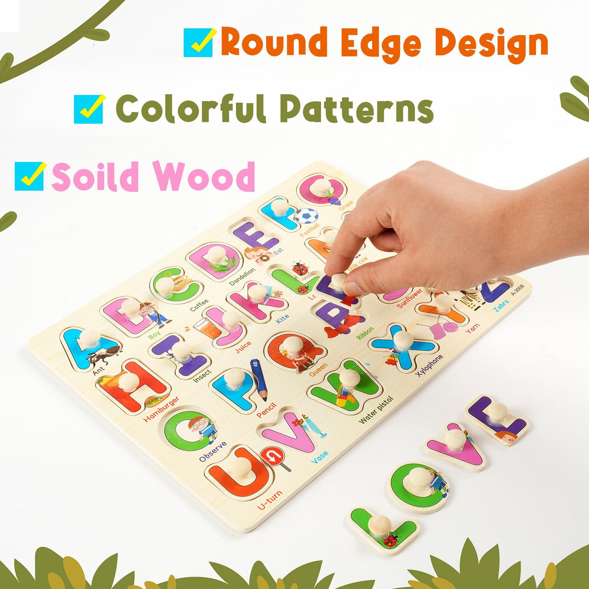 YUNCHY vehicle peg puzzle boosts coordination with colorful transport themes.