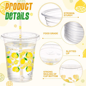 Yungyan plastic cups with lids for safe, convenient serving of hot or cold drinks