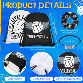 Yungyan volleyball hair ties in multicolor polyester for gym or party use