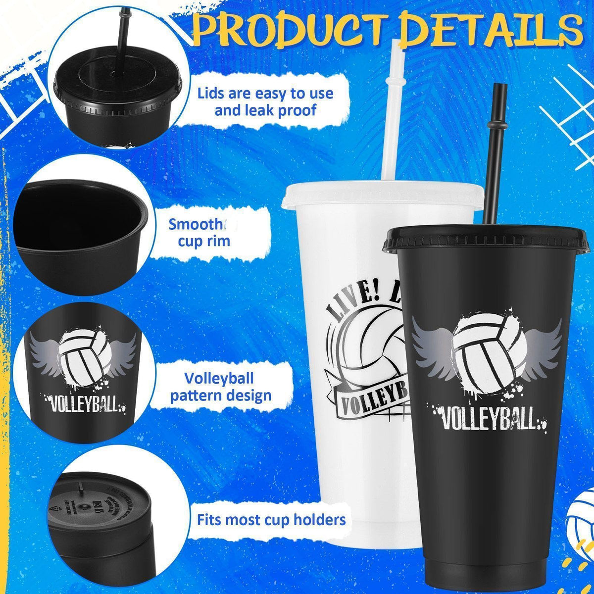 Yungyan multicolor volleyball party favors set enhances sport-themed celebrations