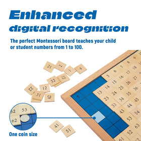 YunHe XinQiao 1–100 number blocks designed for easy grasp