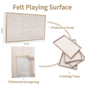 Yunihome puzzle board foldable design for easy portability and storage