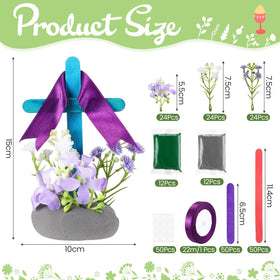Yunlly air-dry clay base creates a stable stone or grass look.