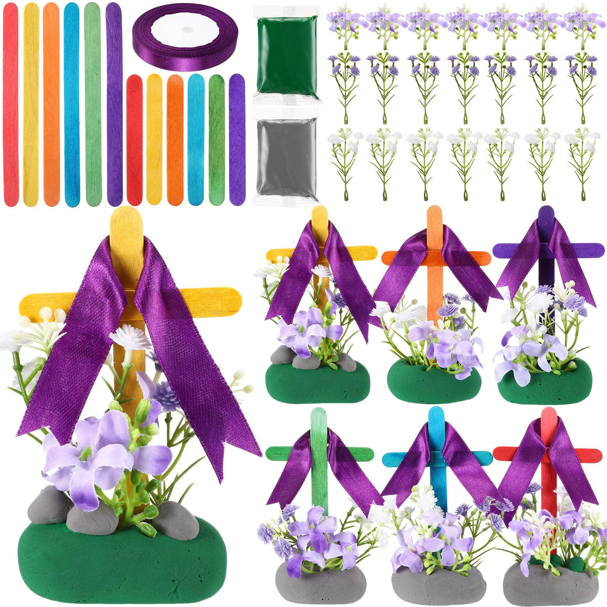 Yunlly Easter crafts cross assembly for engaging Sunday school activities.