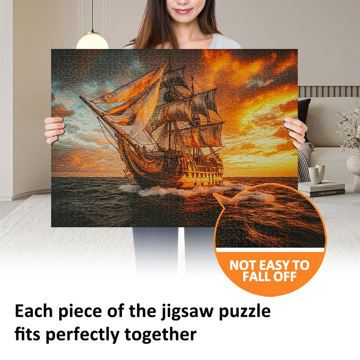 Yunlus 1000-piece puzzle box displays the challenging set and keeps pieces organized.