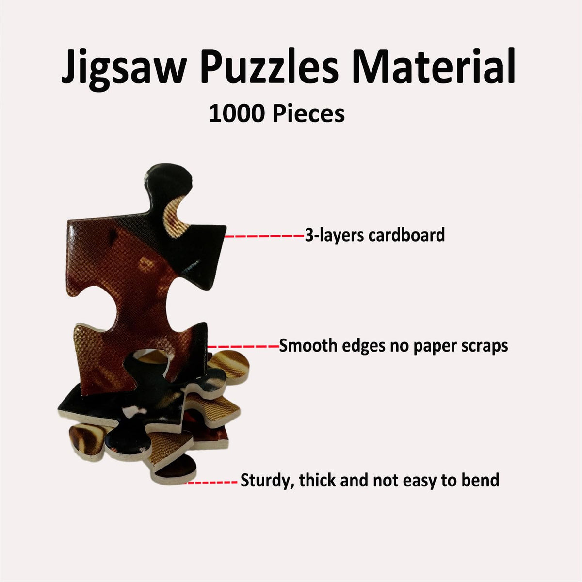 Yunlus 1000pc puzzle storage box keeps sessions organized