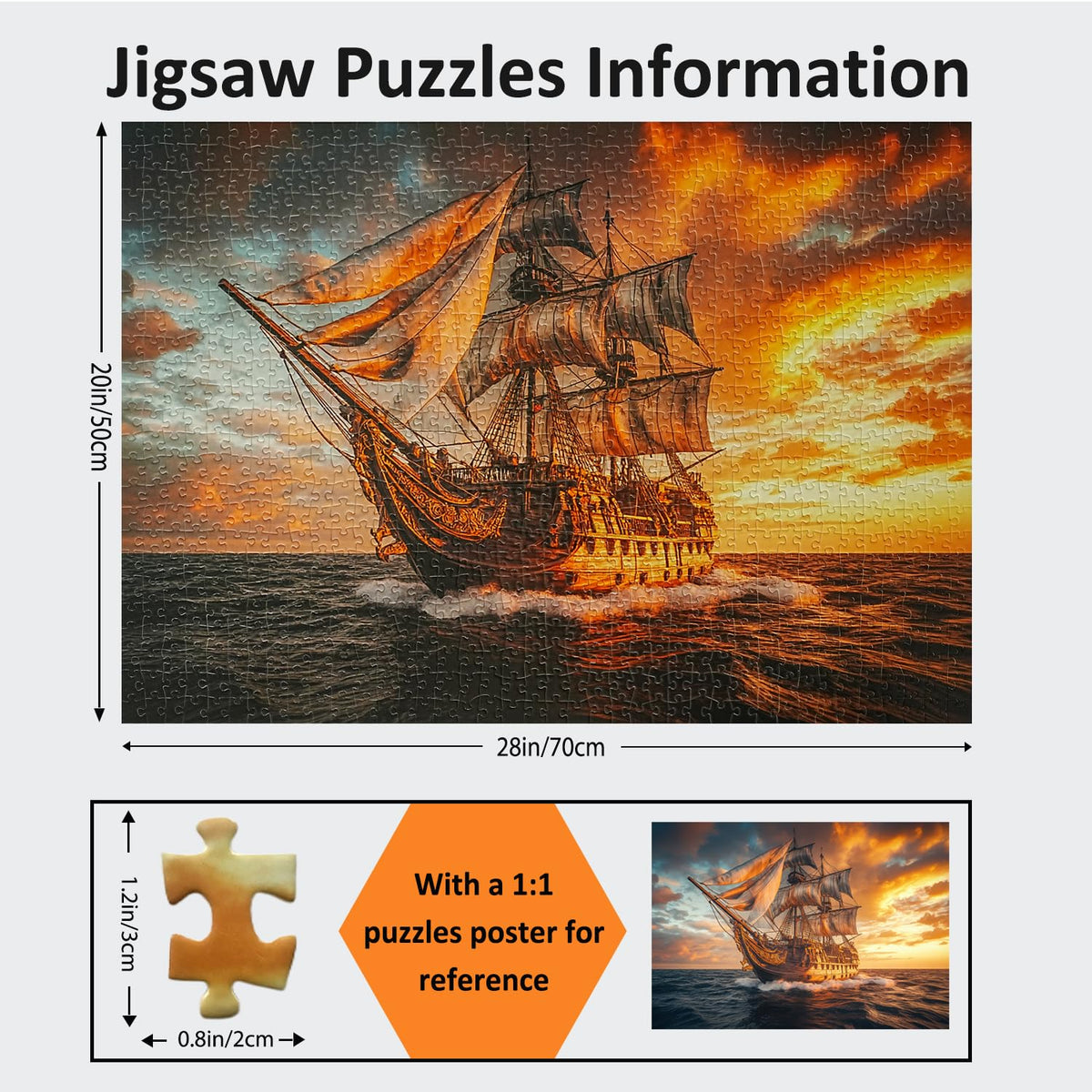 Yunlus puzzle poster reference helps verify progress and guide assembly.