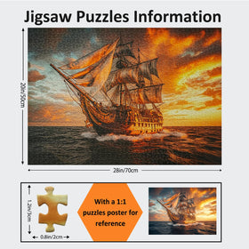 Yunlus puzzle poster reference helps verify progress and guide assembly.