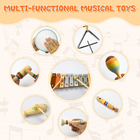YUNLX tambourine offers tactile rhythm and joyful shaking for kids