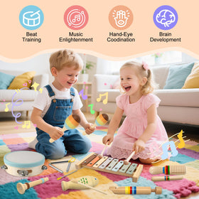 YUNLX toddler drum supports beat recognition and movement during play