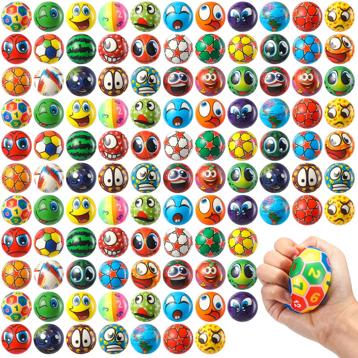 Yunsailing 108-pack mini stress balls for travel and quick mood boosts