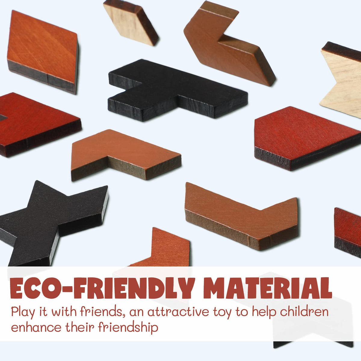 Yunsailing basswood pieces with bright colors stay durable during play