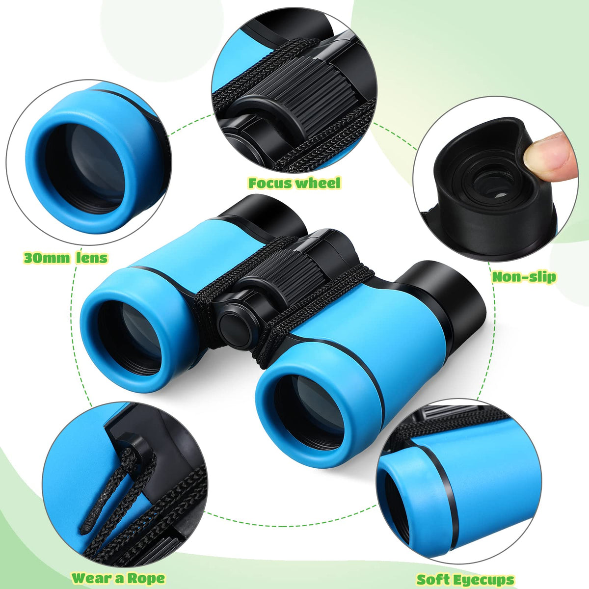 Yunsailing compact binoculars offer a wide view for bird watching and exploration.