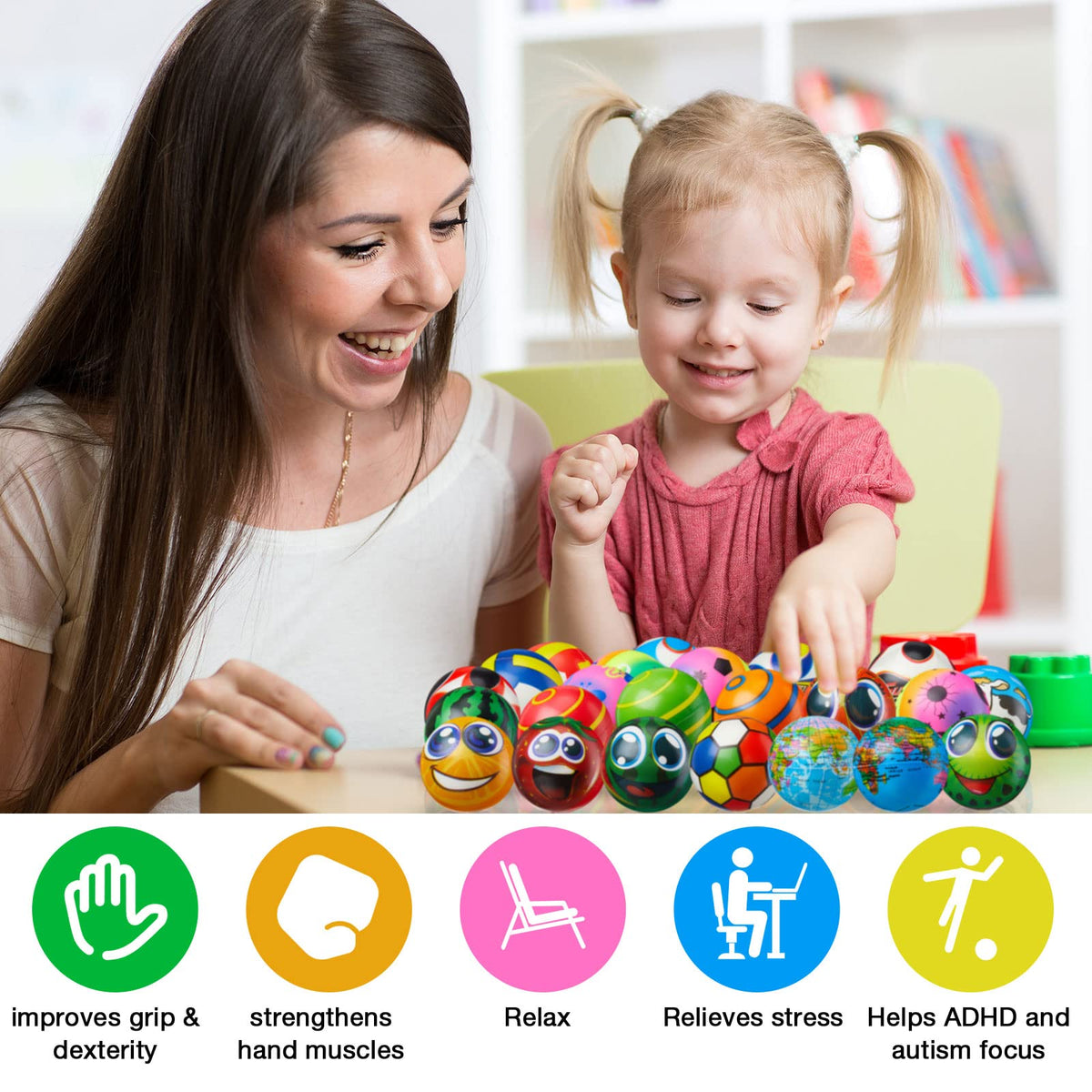 Yunsailing classroom and party-favor stress balls for hands-on fun