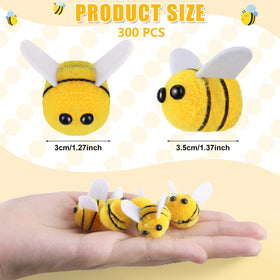 Yunsailing cute plush bees for crafts inspire kids' creativity and colorful decorations.