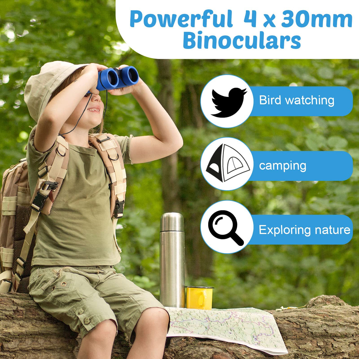 Yunsailing 4x magnification delivers clear close-up views for nature exploration.