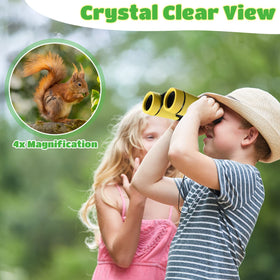 Yunsailing kids binoculars enable close viewing of wildlife and landscapes.