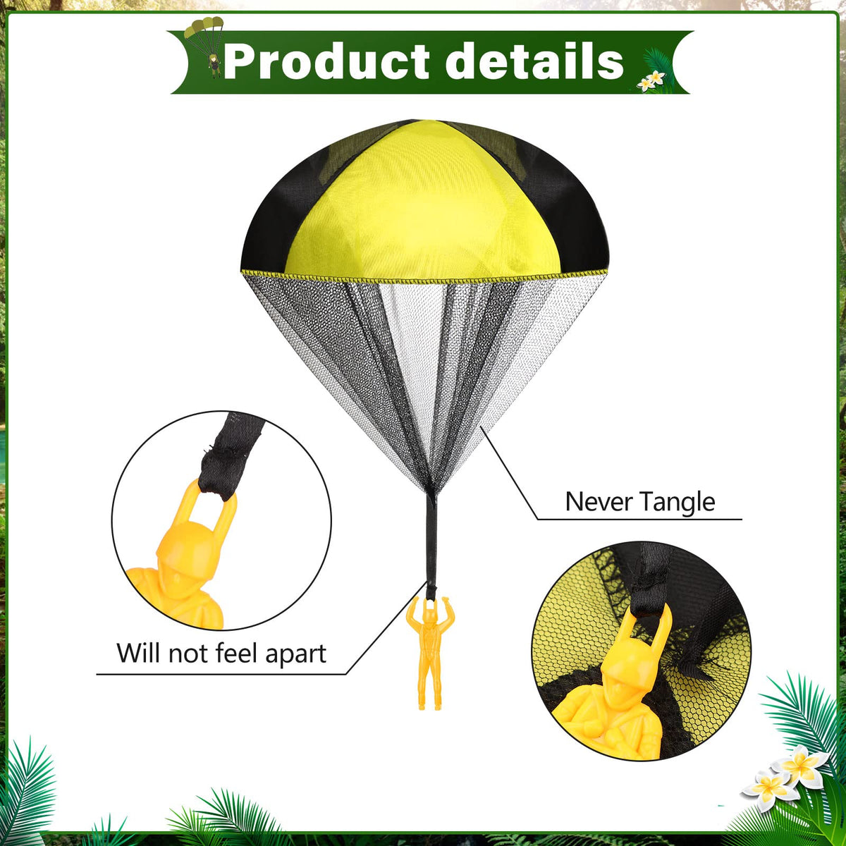 Yunsailing parachute toy yellow inspires active outdoor games.