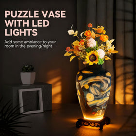 YunSheCSBS 120-piece puzzle vase ready for assembly