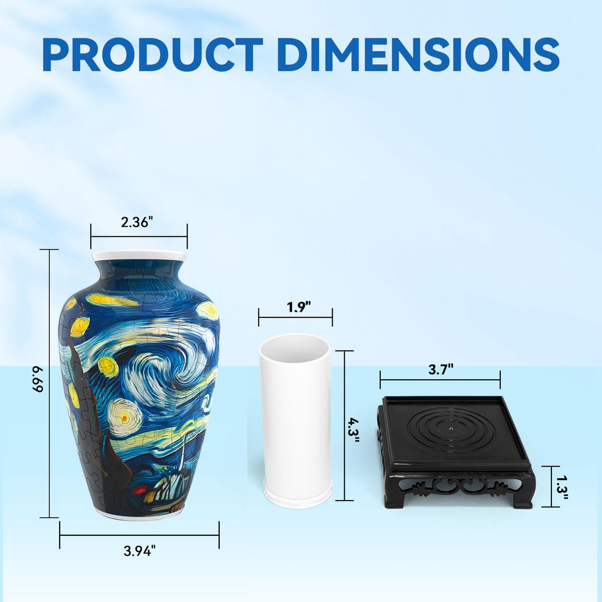 YunSheCSBS gift-ready puzzle vase for birthdays and celebrations