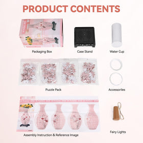 YunSheCSBS durable plastic 3D puzzle vase built to hold water.