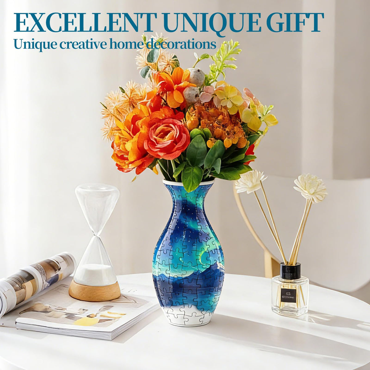 YunSheCSBS puzzle vase decor suits bedroom or office spaces