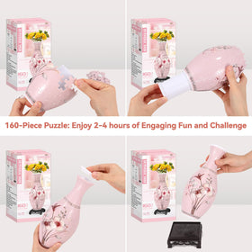 YunSheCSBS pink vase assembly offers a stylish decor piece.