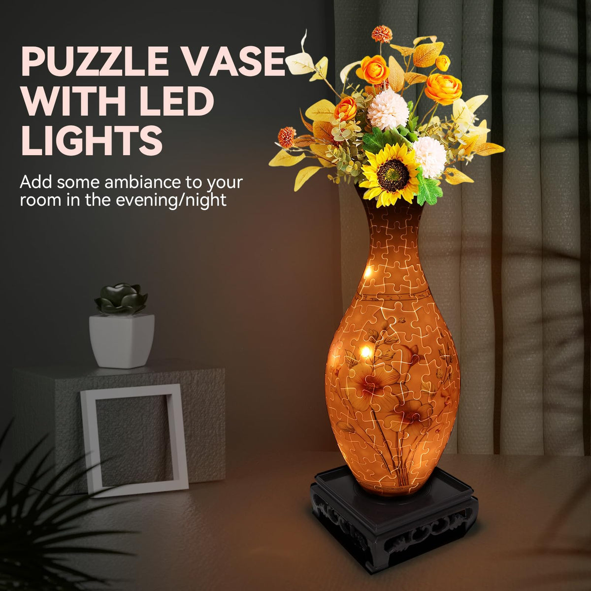 YunSheCSBS assembly puzzle vase for adults boosts creativity and focus.