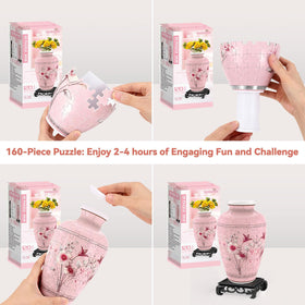YunSheCSBS 3D puzzle vase removable water cup enables real or artificial arrangements