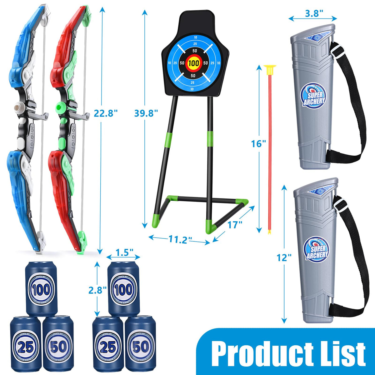 YunWings detachable standing target with adjustable height