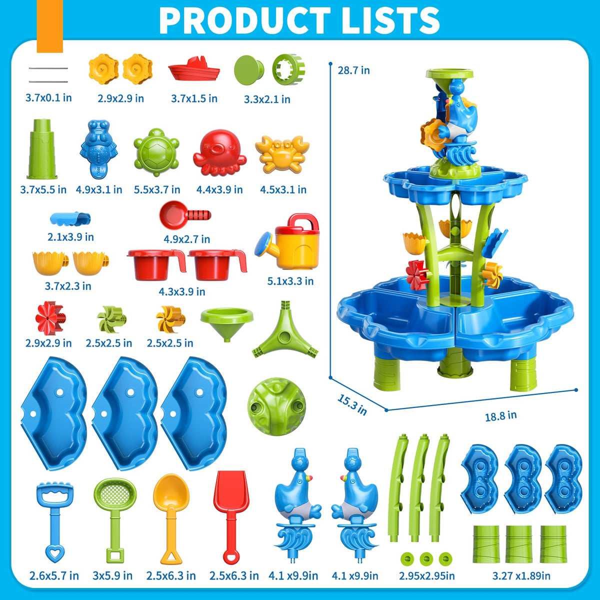YunWings Sand Table Animal Molds lets kids shape crabs and crocodiles.