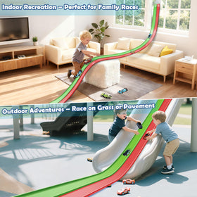 YUOIOYU Flex Tracks on window demonstrates versatile placement and speed challenges