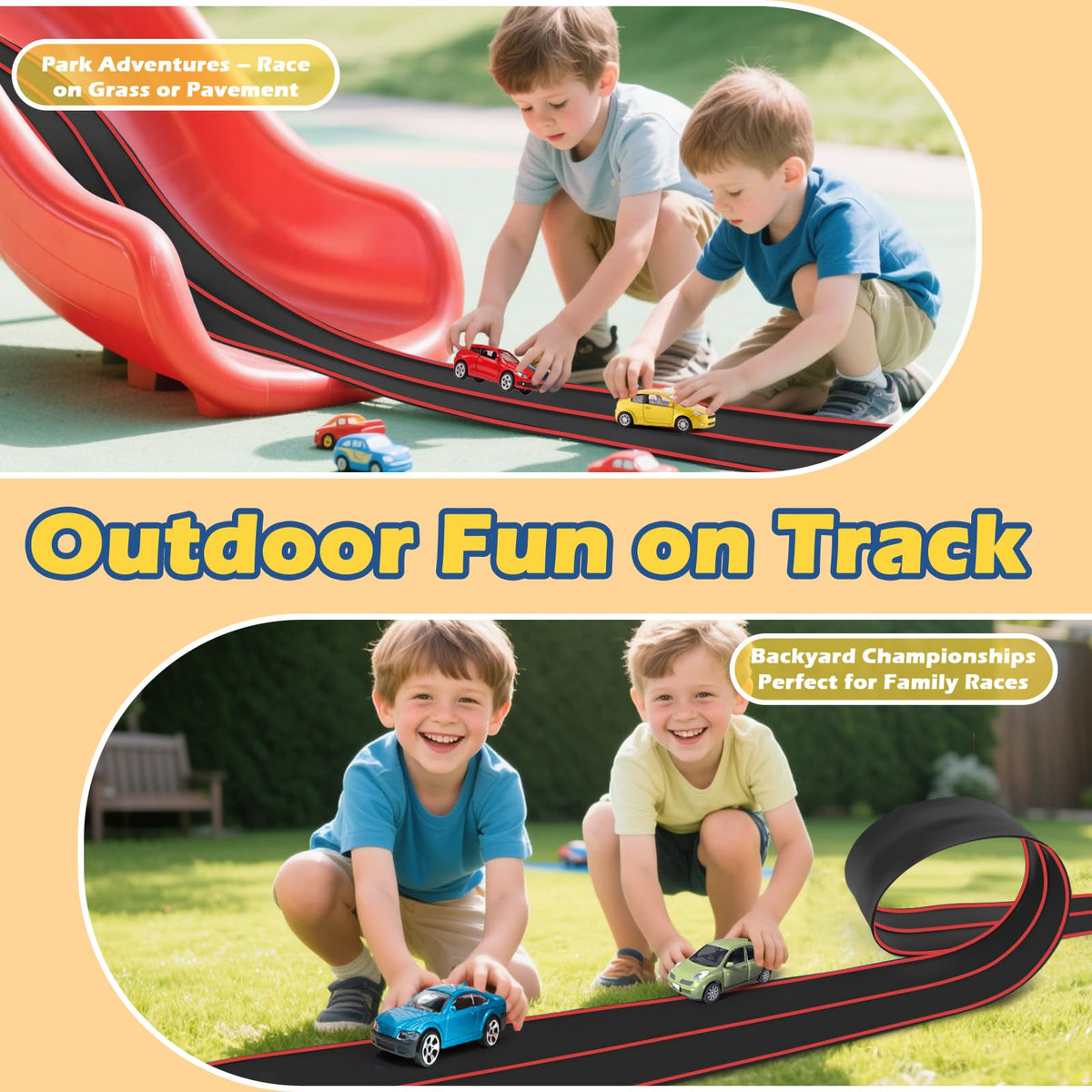 YUOIOYU portable design makes it easy to take racing fun anywhere.